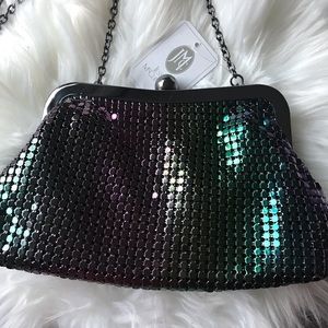 Jessica McClintock  shoulder metal sequine…